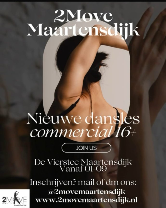 Nieuw! Dansles voor meiden van 16 jaar en ouder